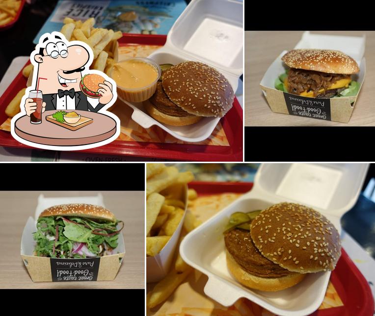 Commandez un hamburger à Les Frites Gourmandes