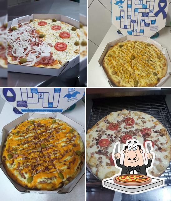 Peça diversos variedades de pizza