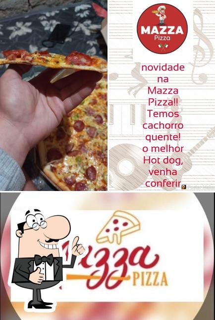 See this picture of Mazza Pizza