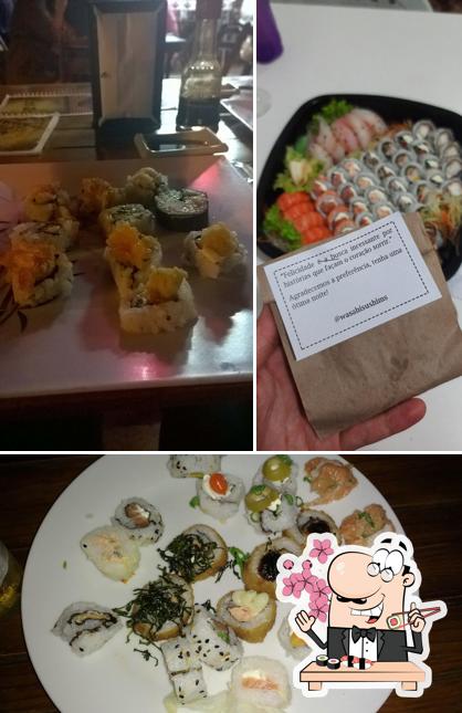 No Wasabi Sushi Delivery, você pode conseguir sushi