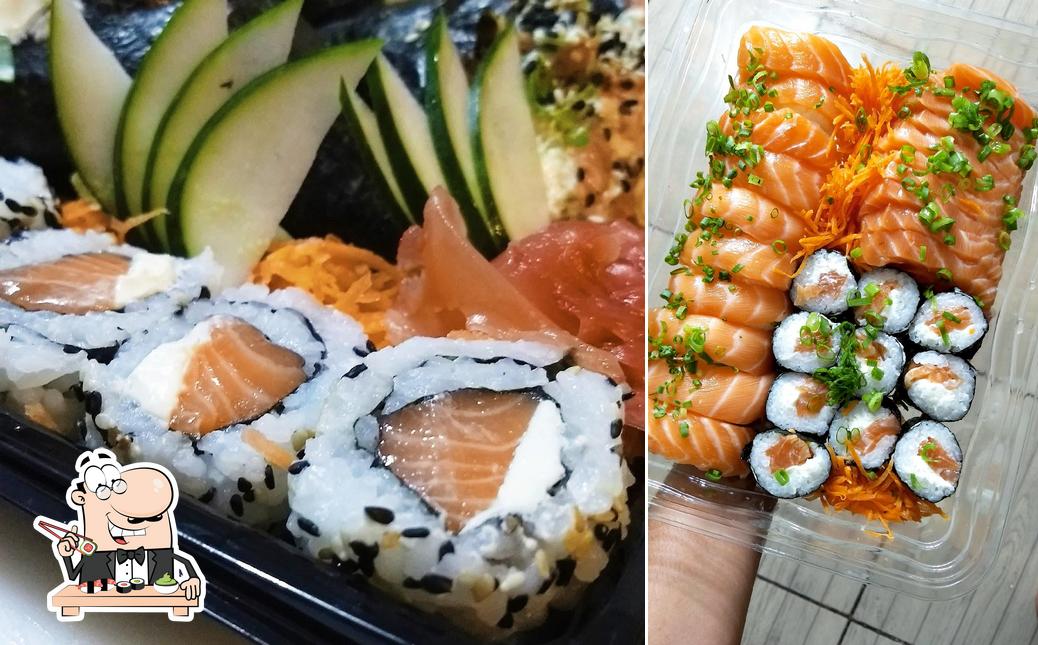 Prove diversas opções de sushi