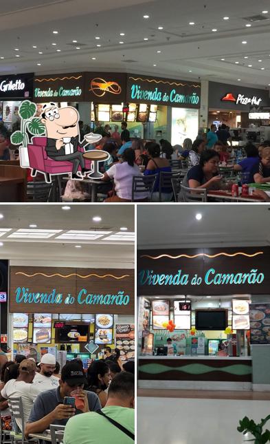 O interior do Vivenda do Camarão