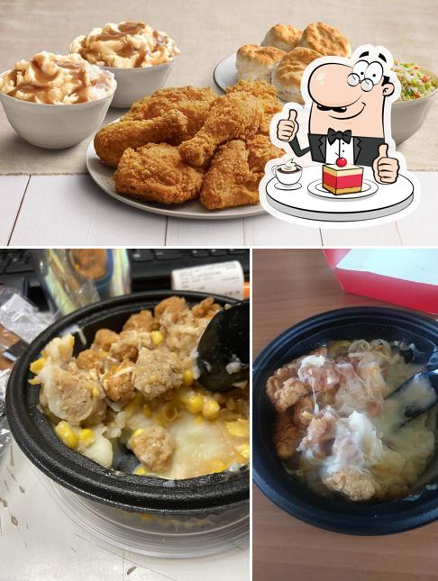 KFC serves a variety of sweet dishes