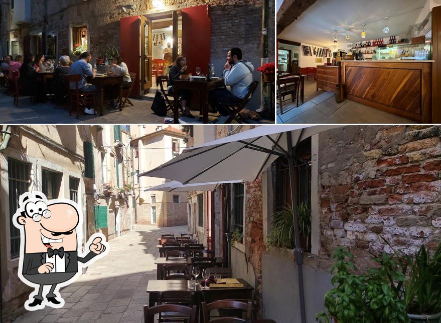 Gli interni di Ai 4 Feri Storti osteria con cucina