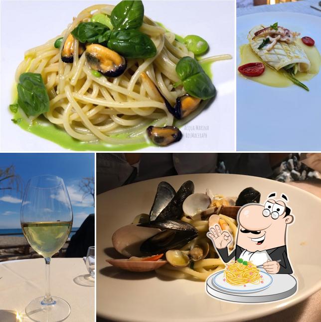 Spaghetti alla carbonara al Acqua Marina Ristorante sul mare