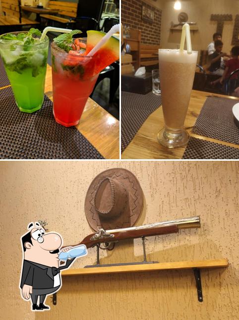 The image of drink and interior at TEXAS Italian Mexican Sizzlers Restaurant
