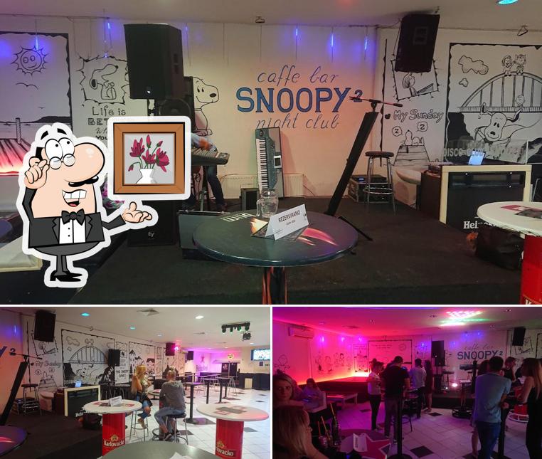 The interior of Snoopy Bar/ Disco Klub Ogulin