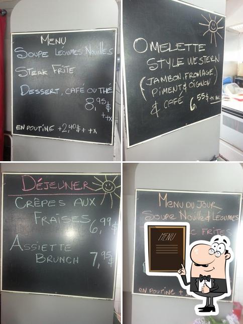 Découvrez le menu du jour sur le tableau