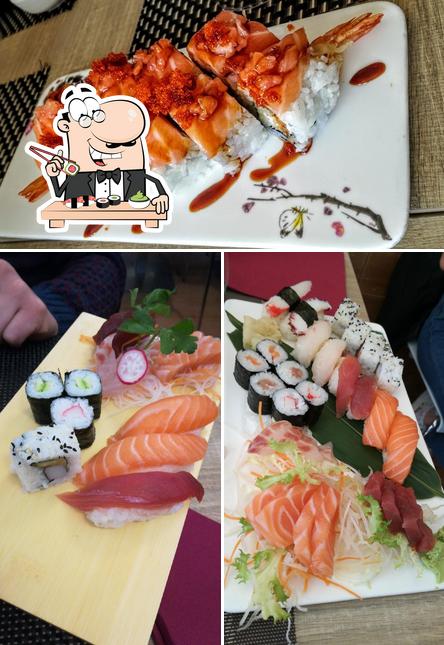 Scegli le diverse opzioni di sushi