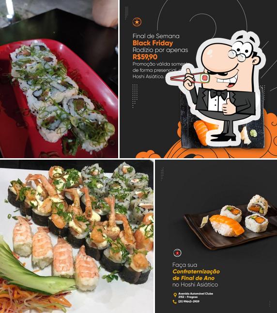 Escolha diversas opções de sushi