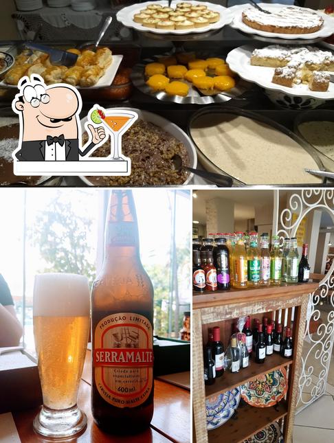 A ilustração do Laporte S Restaurante’s bebida e comida
