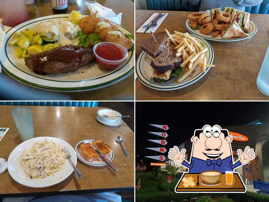 Food at NORMS Restaurant