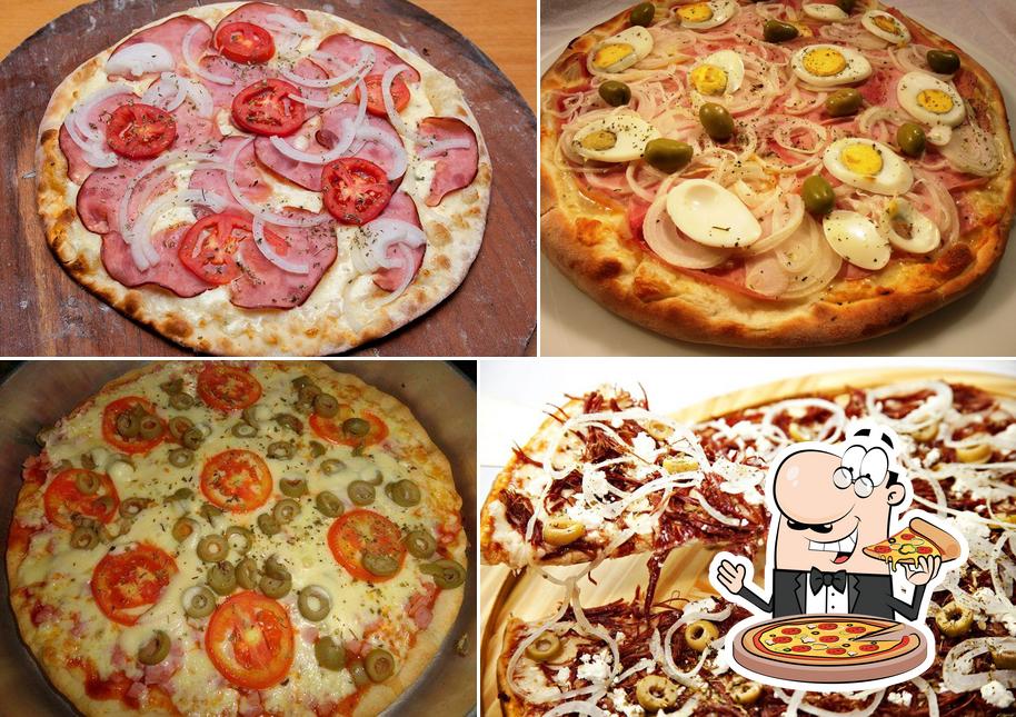 Escolha diversos tipos de pizza