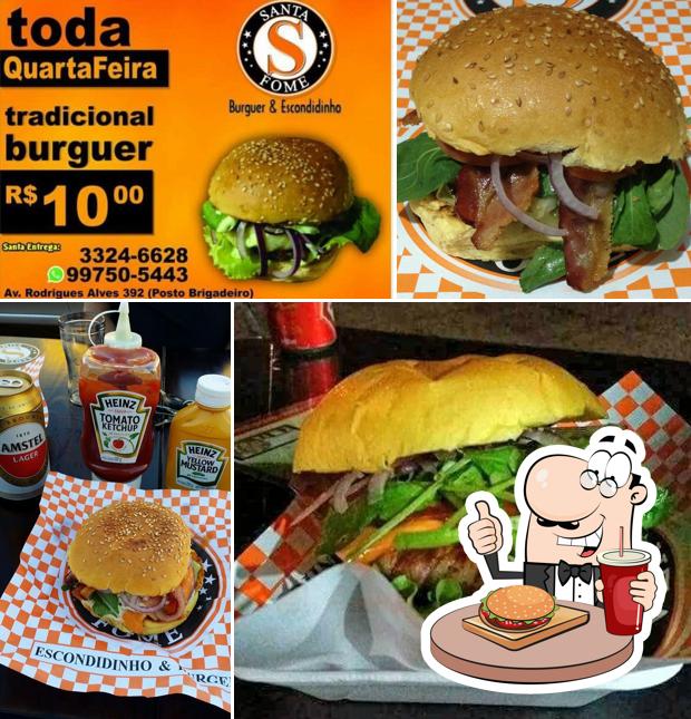 Hambúrguer em Santa Fome Hamburgueria