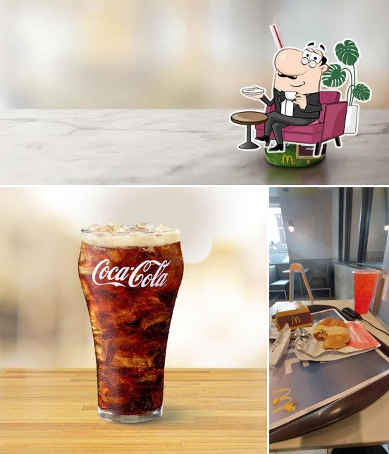McDonald's is distinguished by interior and beverage