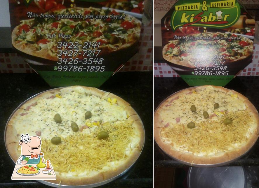 Comida em Pizzaria Kisabor