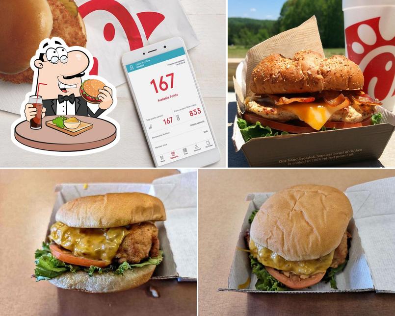 Get a burger at Chick-fil-A