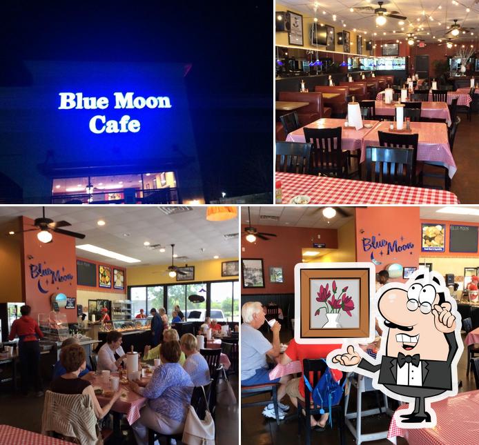 The interior of Blue Moon Cafe