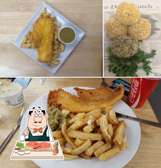Fish and chips at D. Fecci and Sons