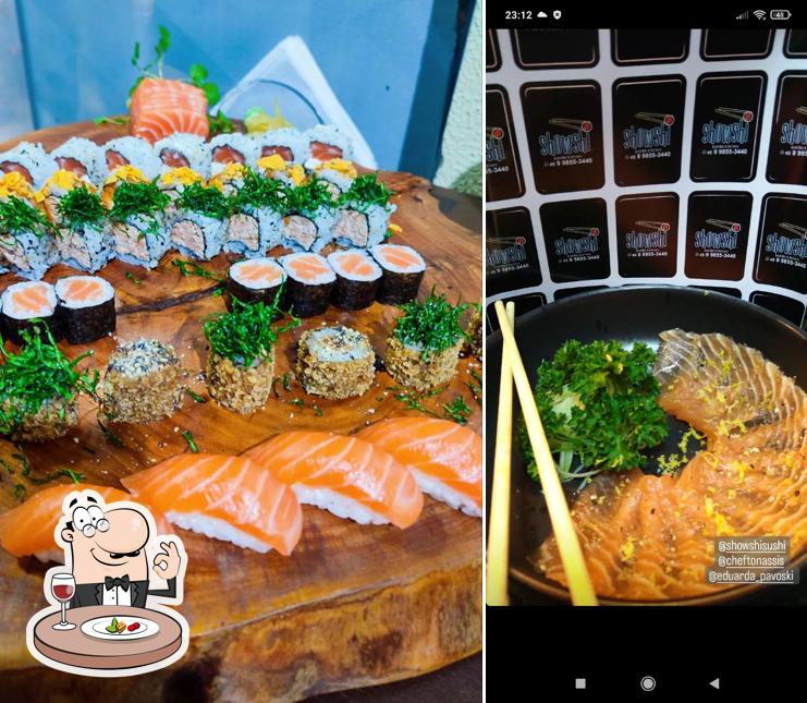 Platos en Showshi Sushibar e Delivery