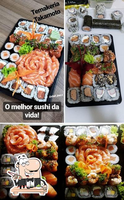 Peça diversas opções de sushi