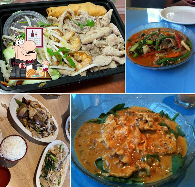 Order meat meals at Thai Thai Restaurant