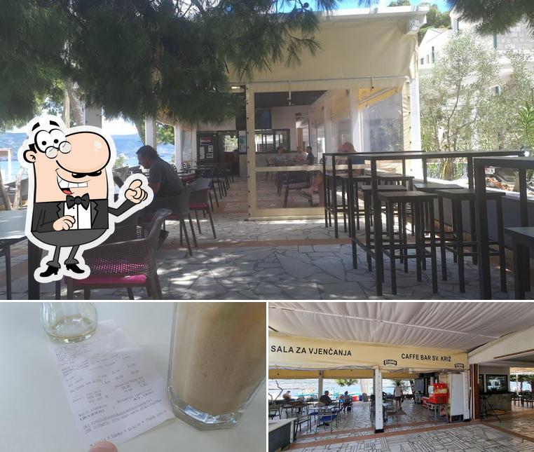 Tra le varie cose da Caffe Bar Sveti Kriz si possono trovare la interni e bevanda