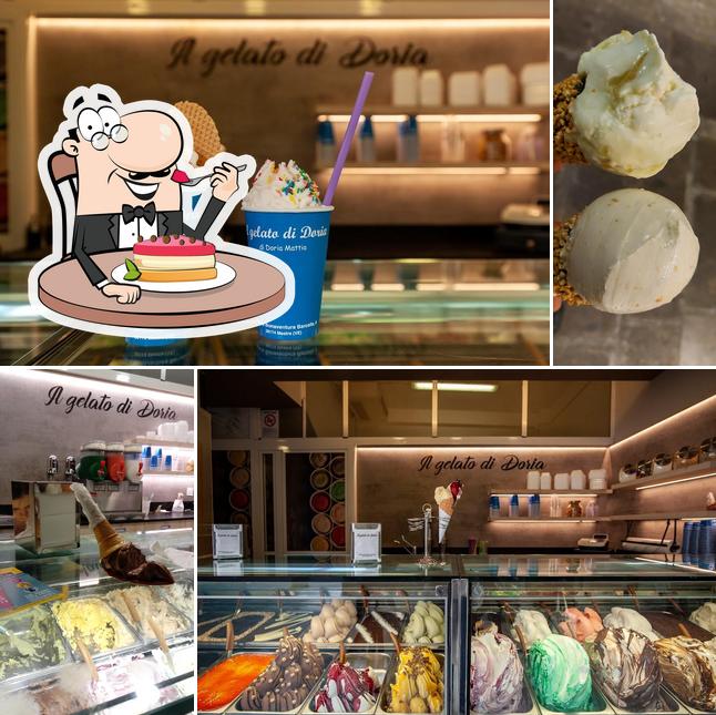 Il Gelato di Doria serve un'ampia gamma di dolci