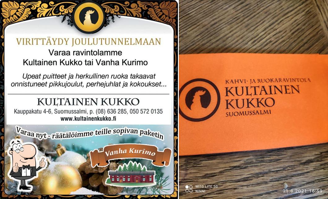 Restaurant Kultainen Kukko, Suomussalmi - Restaurant menu and reviews