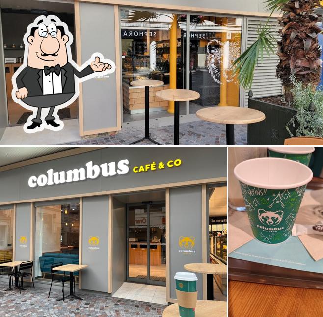 Parmi les diverses choses de la intérieur et la boisson, une personne peut trouver sur Columbus Café & Co Levallois