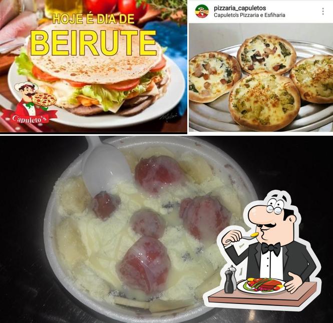 Comida em Capuleto Pizza