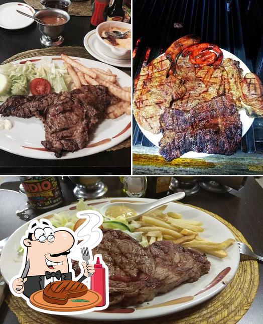 Order meat dishes at Don Miguel Parrilla Argentina