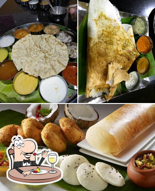 Food at Hotel Saravana Bhavan