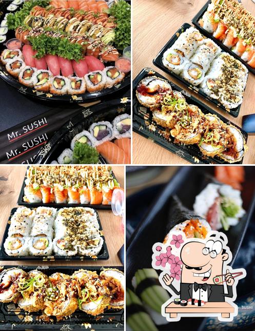 Les sushi sont disponibles à Mr. Sushi Leidschendam