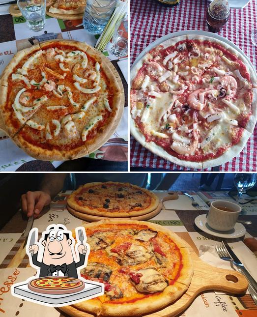 Try out pizza at Mamma Caterina