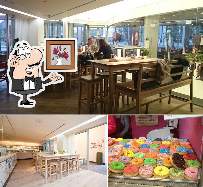 Check out the photo displaying interior and dessert at Vapiano Rotterdam Plaza