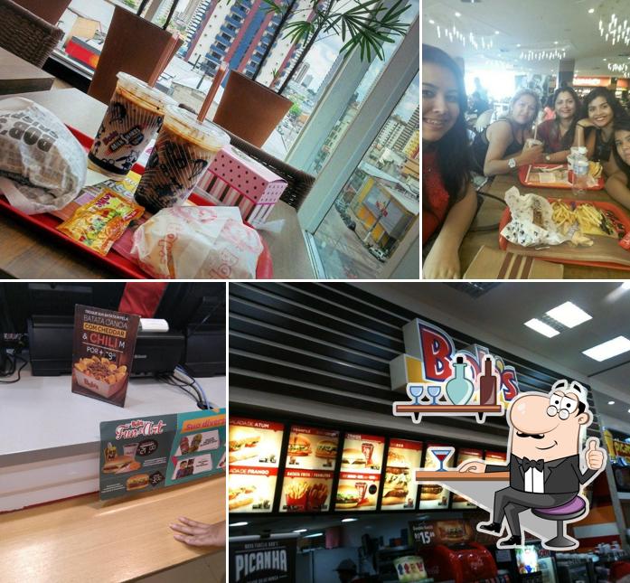 O interior do Bob's Burger - Shopping Boulevard