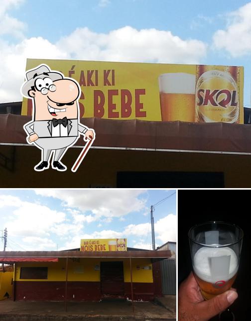 O exterior do Bar É Aki Ki Nois Bebe