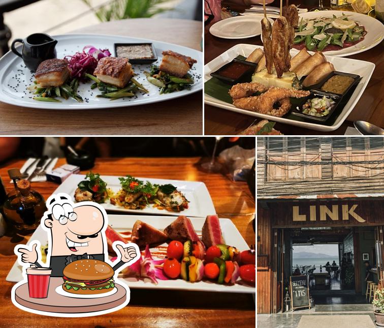 Try out a burger at Link Cuisine