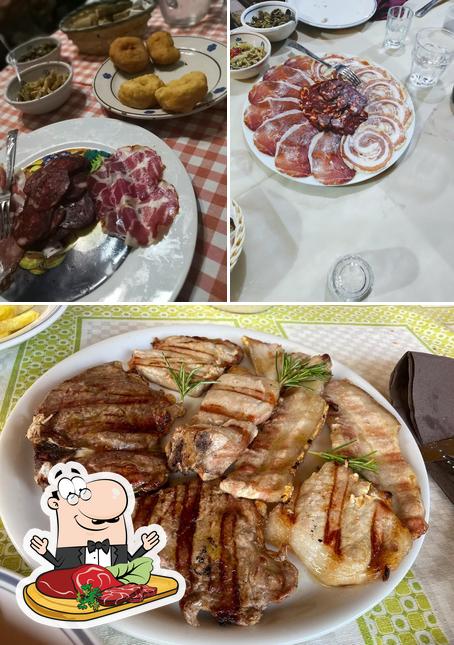 Prova i un pasto a base di carne a Aru Castagnu...agriturismo