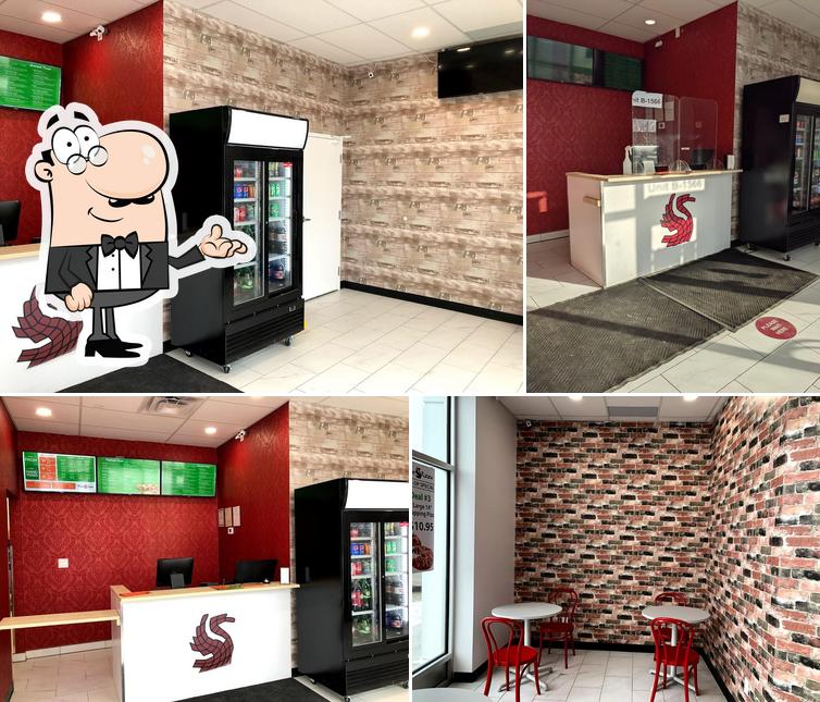 L'intérieur de Red Swan Pizza