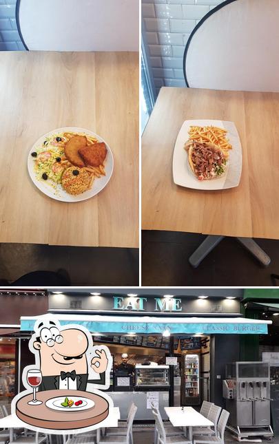 The picture of food and interior at Eat Me
