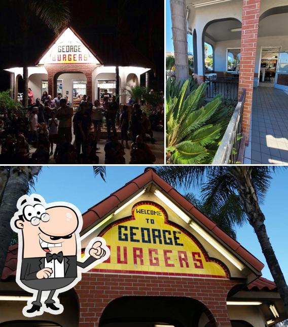 Enjoy the view at the outside area of George Burgers