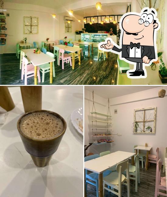 This is the photo depicting interior and beverage at Heavenly Desserts Cafe /Bakehouse