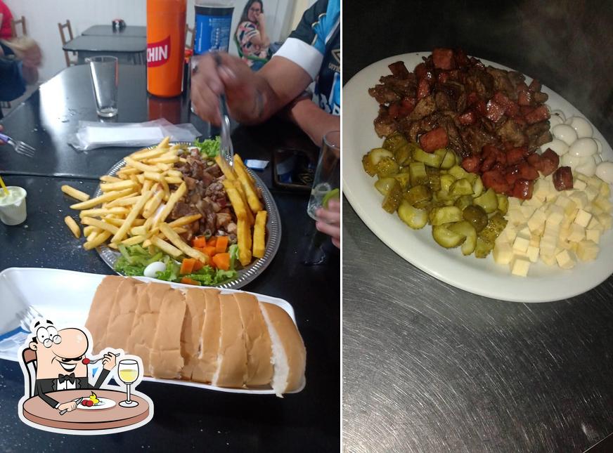 Comida em Mano's Lanches