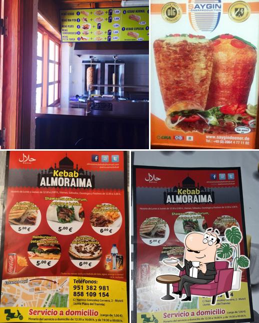 El interior de Almoraima Kebab