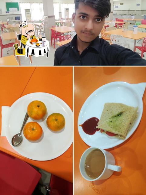 Among various things one can find food and interior at ICAR NAARM International Cafeteria & Dining Hall