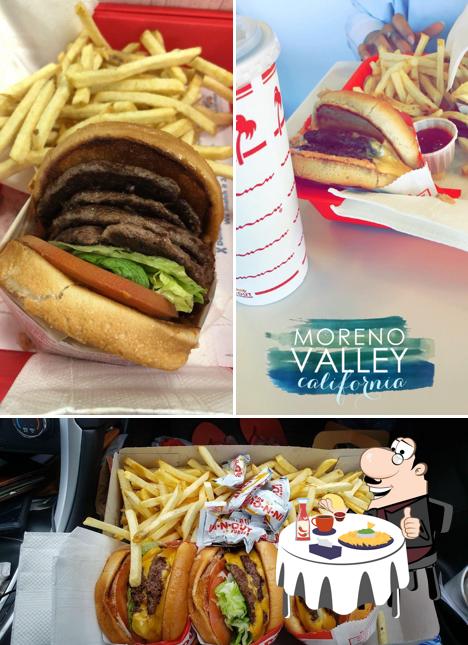 Try out a burger at In-N-Out Burger