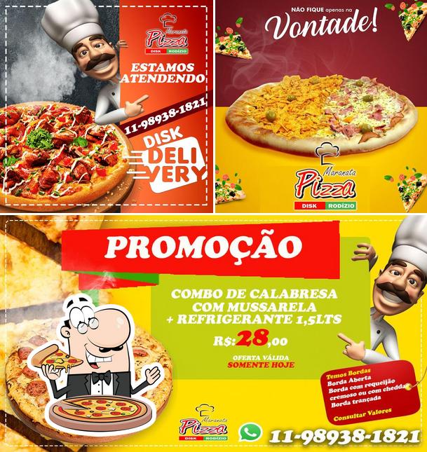 Peça pizza no Pizzaria e Rodízios a domicilio Maranata