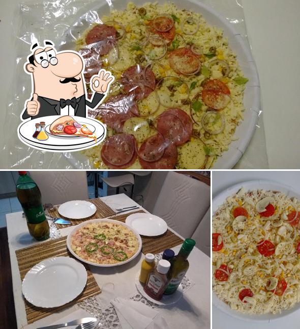 Escolha pizza no Pizzaria Suprema(apreciare)